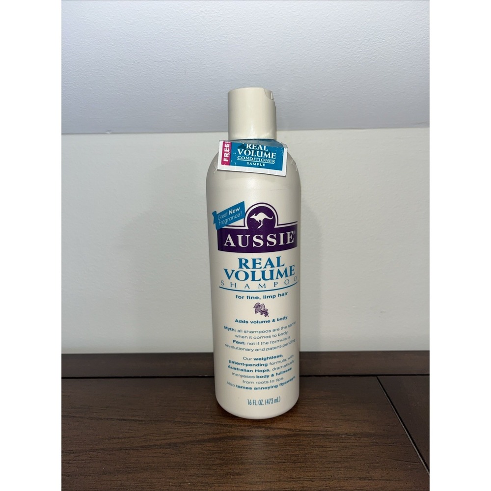 Vintage Aussie Real‎ Volume Shampoo fine limp hair Rare 1998 Discontinued